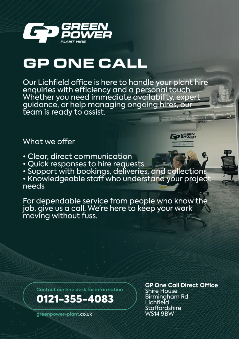 The GP One Call flyer, for the direct office in Lichfield